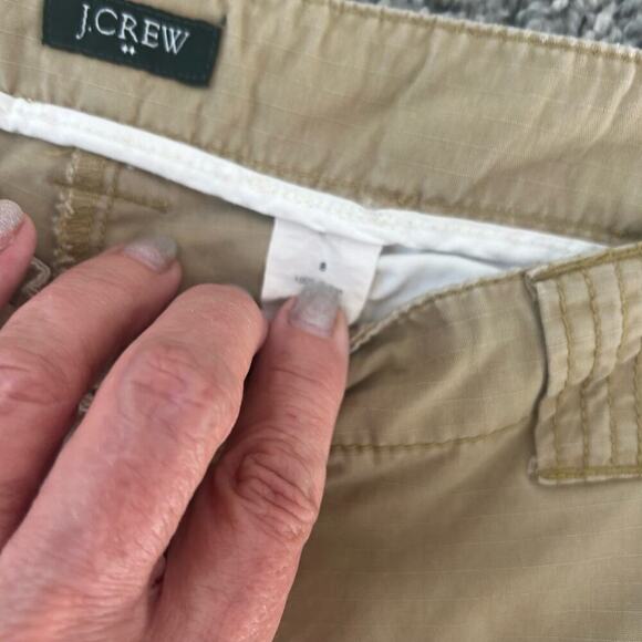 J.Crew Cargo Size 8 Khaki Inseam 31 inches 100% Cotton - Picture 6 of 9